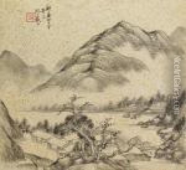 Landscapes In Ancient Styles Oil Painting - Dai Xi
