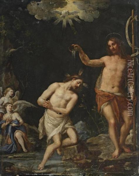 The Baptism Of Christ Oil Painting - Alessandro Turchi