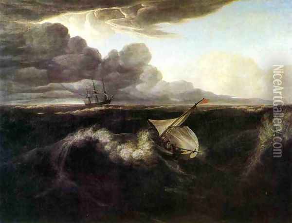 Storm Rising at Sea, 1804 Oil Painting - Washington Allston