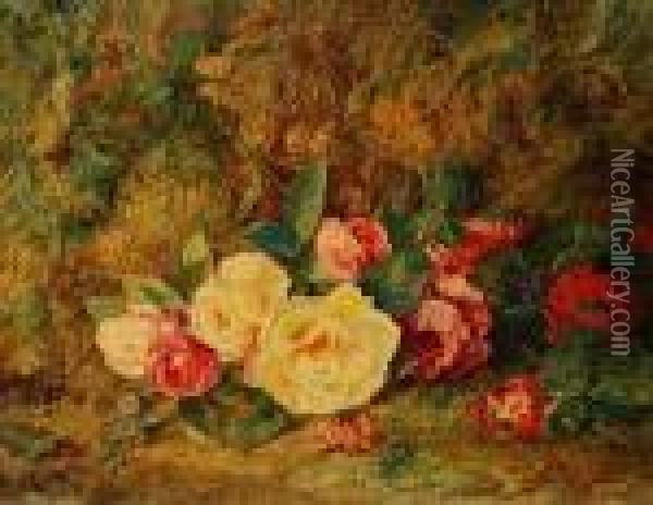 Roses Oil Painting - George Clare