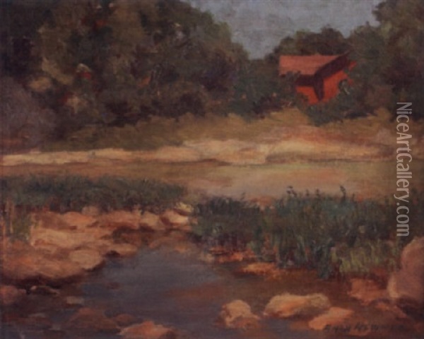 Brookville, Indiana Oil Painting - Anna Mary Newman