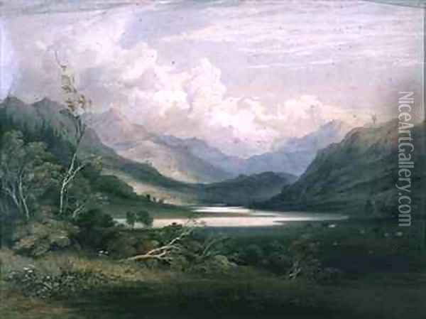 Scene in the English Lake District Oil Painting - C. F. Buckley