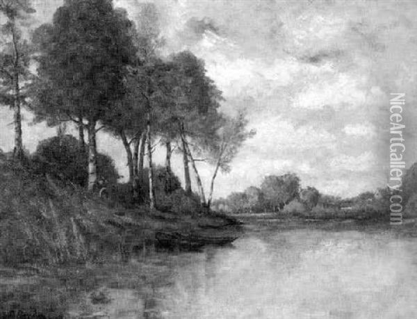 An Der Loire Oil Painting - Albert Gosselin