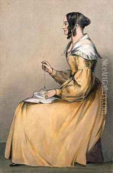 Mrs Eyre Oil Painting - Lieutenant Vincent Eyre