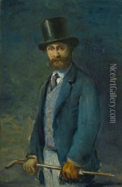 Portrait Of Edouard Manet Oil Painting - Henri Fantin-Latour