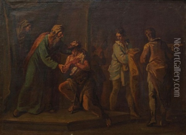 Episodes From The Parable Of The Prodigal Son Oil Painting - Sebastiano Ricci