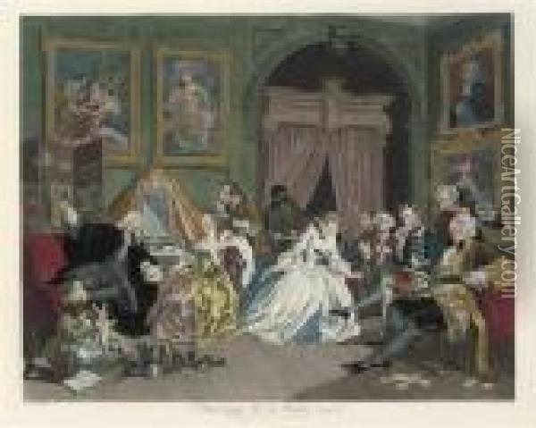Marriage-a-la-mode, By T.cook Oil Painting - William Hogarth