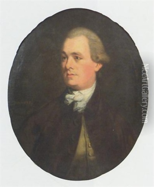 Half Length Portrait Of Thomas Eyre L.l.d. Oil Painting - Thomas Beach