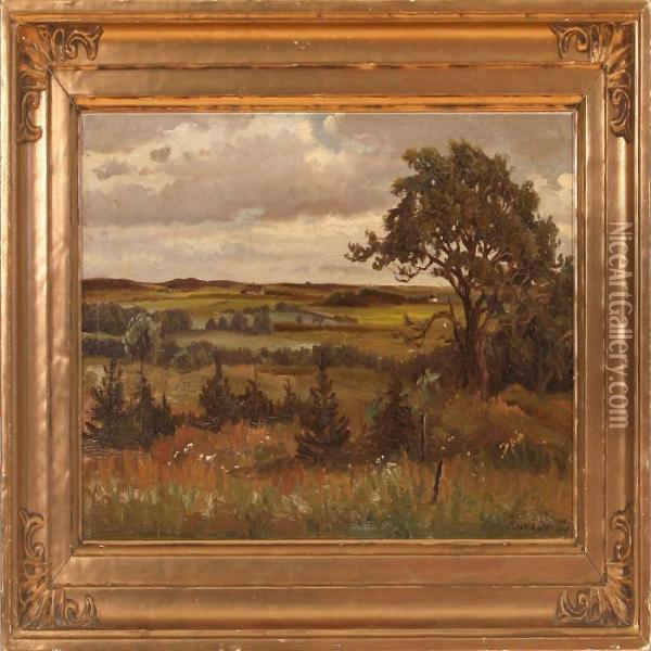 Moor Landscape Oil Painting - Hans Ludvig Smidth