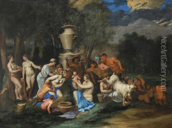 Nymphen Oil Painting - Nicolas Poussin