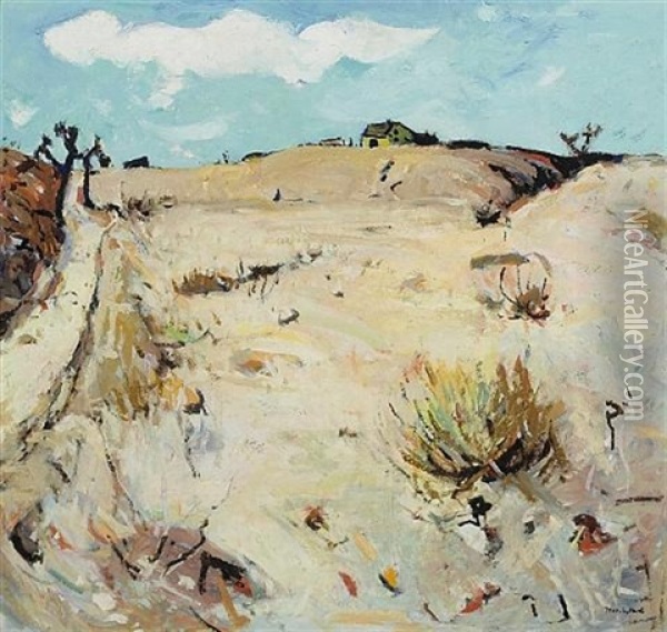 A Desert Home Oil Painting - Thomas Lorraine Hunt