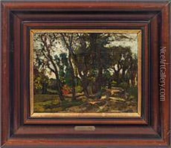 Waldlandschaft Oil Painting - Narcisse Virgilio Diaz De La Pena