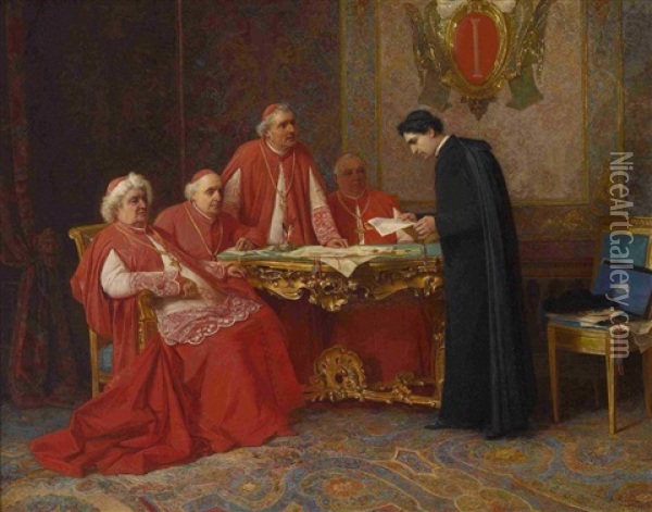 Kardinalskollegium Oil Painting - Alexander (Aleksandr) Antonovich Rizzoni
