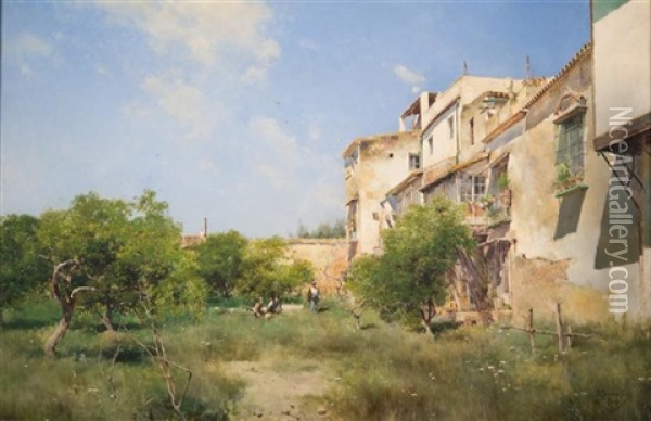 Sevilla Oil Painting - Emilio Sanchez-Perrier