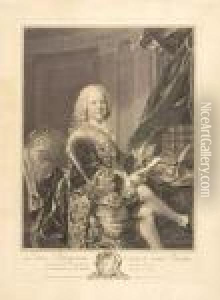 Bildnis Des Louis Phelypeaux Comte De Saint Florentin. Oil Painting - Johann Georg Wille