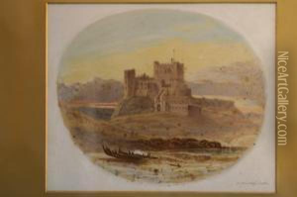 Bamborough Castle Oil Painting - James Stokeld