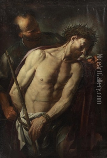 The Mocking Of Christ Oil Painting - Francesco Rosa