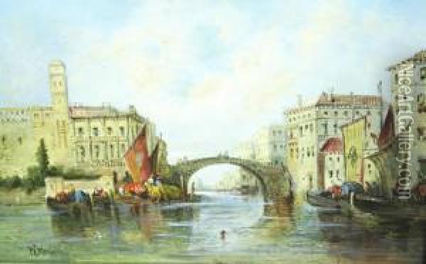 Venezia Oil Painting - William Meadows