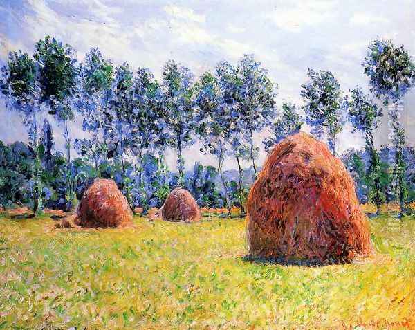 Haystacks At Giverny3 Oil Painting - Claude Oscar Monet