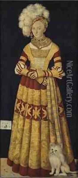 Duchess Katharina of Mecklenburg Oil Painting - Lucas The Elder Cranach