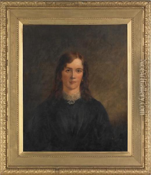 Portrait Of A Young Woman Oil Painting - John Horsburgh