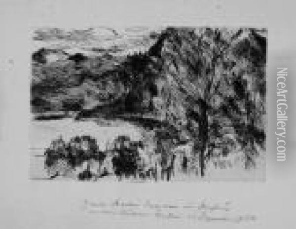 Walchensee Mit Jochberg Oil Painting - Lovis (Franz Heinrich Louis) Corinth