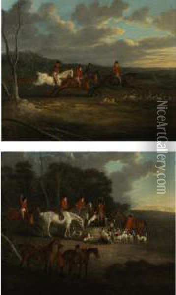 The Find And The Kill: A Pair Oil Painting - Henry Thomas Alken