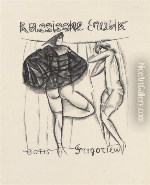 Russische Erotik Oil Painting - Boris Dimitrevich Grigoriev