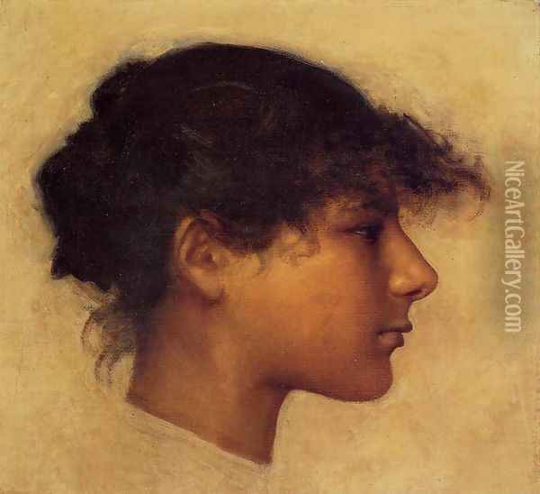 Head of Ana - Capri Girl Oil Painting - John Singer Sargent