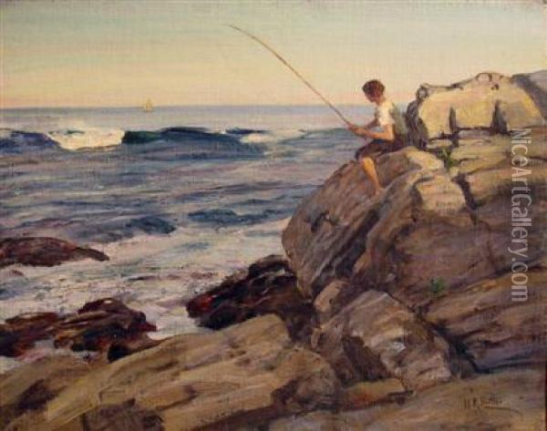 The Long Throw Oil Painting - Howard Russell Butler