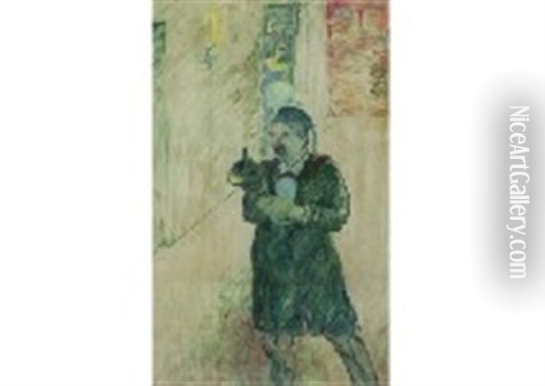 Le Regisseur Dans Les Coulisses Oil Painting - Henri De Toulouse-Lautrec