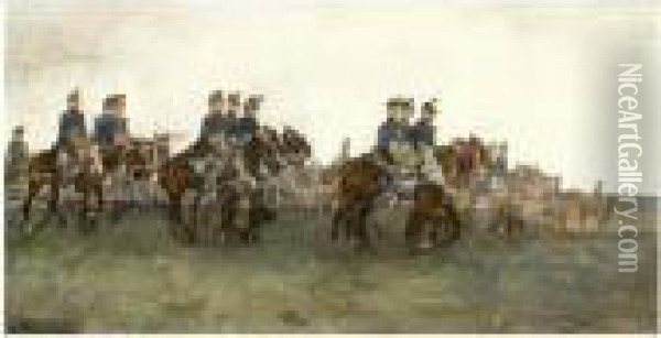 Artillerie Oil Painting - George Hendrik Breitner