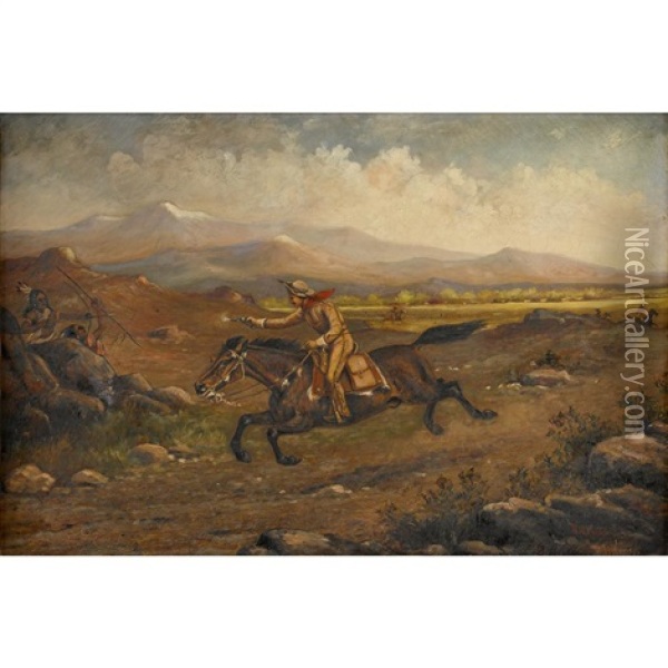 Pony Bob (robert Haslam) Oil Painting - Henry H. Cross