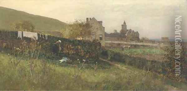A Normandy landscape Oil Painting - Eugene Jettel