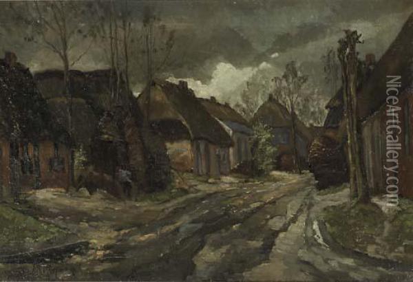 Boerderij De Rul In Heeze, Brabant Oil Painting - Jan Kruysen