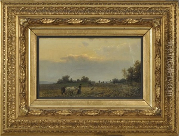 Landschaft Aus Der Umgebung Von Dresden Oil Painting - Bernhard Muehlig