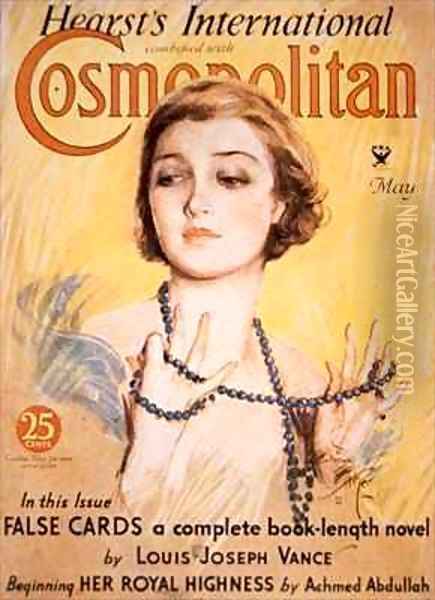 Front cover of Cosmopolitan magazine Oil Painting - Harrison Fisher
