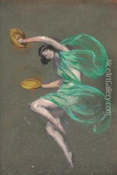 Dancer Oil Painting - Warren B. Davis