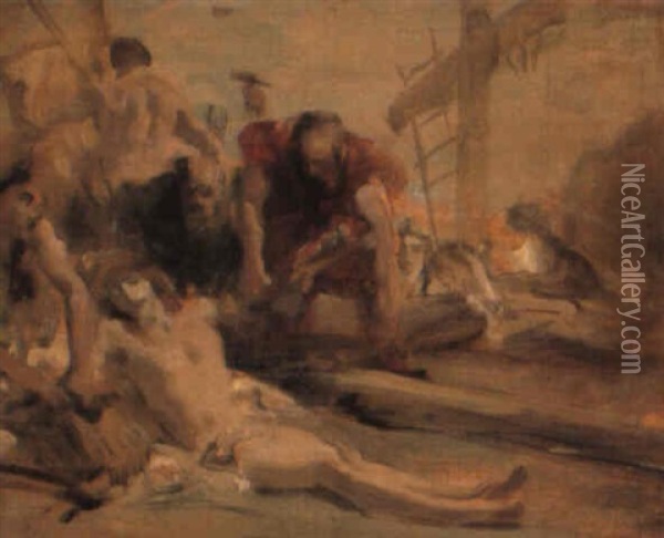 Christo Inchiodato Sulla Croce Oil Painting - John Singer Sargent