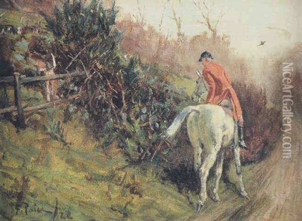 Over The Fence Oil Painting - George Paice