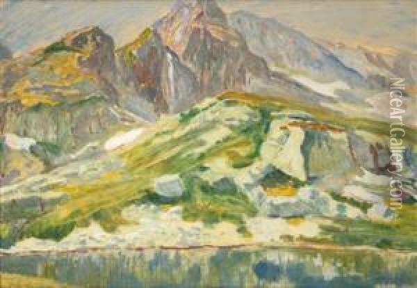 From The High Tatra Mountains Oil Painting - Antonin Hudecek