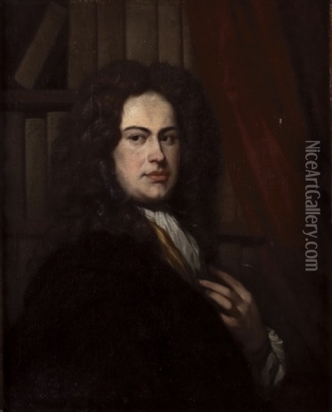 Portrait D'homme Oil Painting - August Leu the Younger