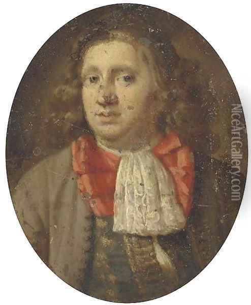 Portrait of a gentleman Oil Painting - Karel De Moor