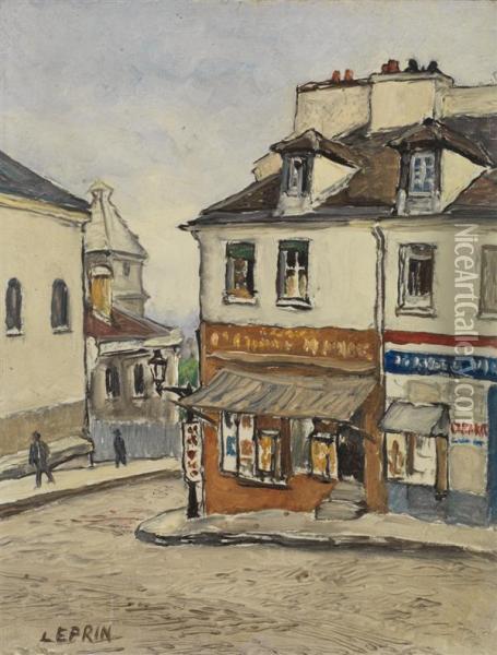 Rue De Montmartre Oil Painting - Marcel Leprin