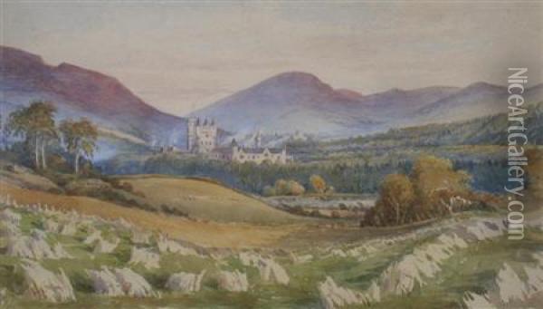 View Of Balmoral Castle Oil Painting - Michael Anthony Biddulph