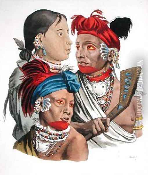 People of the Osagi Nation Oil Painting - Landini