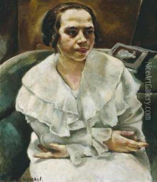 Portrait Of A Woman Oil Painting - Willy Jaeckel