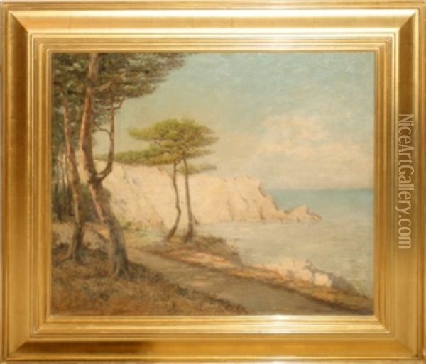 Seaside Landscape Oil Painting - Granville Perkins