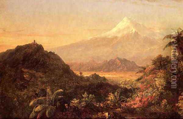 South American Landscape I Oil Painting - Frederic Edwin Church