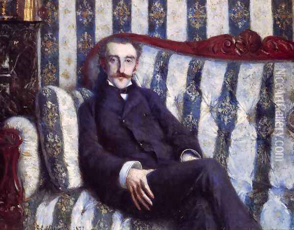 Portrait of a Man Oil Painting - Gustave Caillebotte